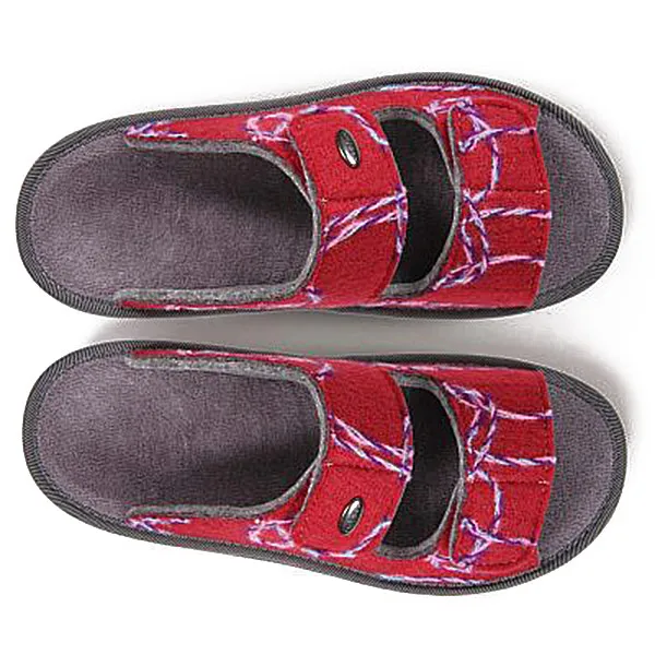 Тапочки ортопедические Luomma LM-809.033, цвет вязь бордо 