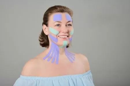 Кинезио тейп для лица BBalance Super Soft 2,5см*5м два рулона в упаковке, хлопок 