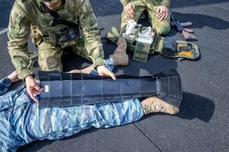 Шина транспортная иммобилизационная однократного применения для взрослых для нижней конечности ШТИвн–03, артикул 1356