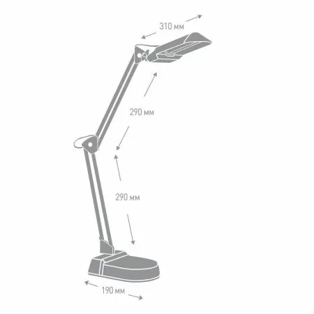 Светильник настольный белый Camelion KD-017A 3277