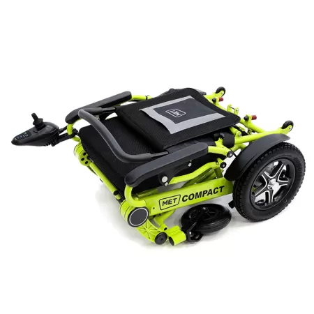 Кресло-коляска с электроприводом MET Compact 35 складная, с алюминиевой рамой