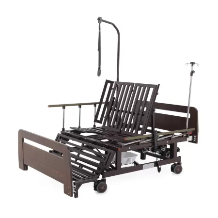 Кровать электрическая MED-MOS DB-11А ЛДСП венге ширина 120 см, с туалетом и функцией переворота