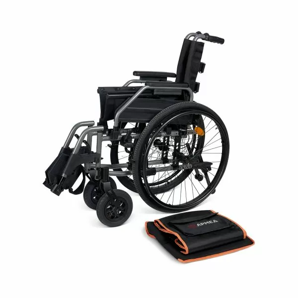 Кресло-коляска для инвалидов Армед 4000-1 с регулировкой высоты сиденья и подлокотников, быстросъемными колесами и антиопрокидывателями