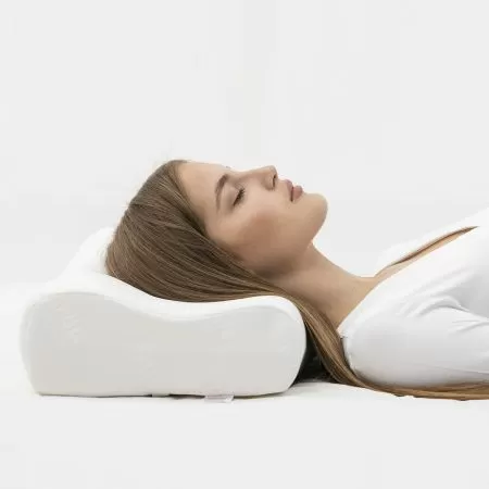 Подушка ортопедическая Fosta F 8021, с эффектом памяти, валики 12 и 10 см