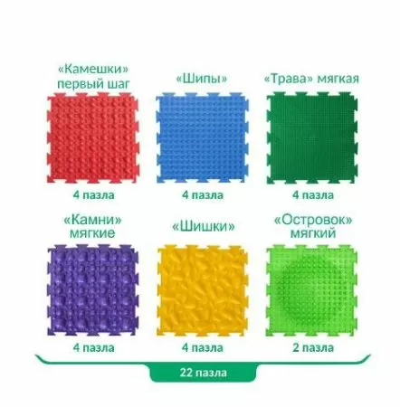 Модульный массажный коврик Орто - Игра "Сундучок здоровья"