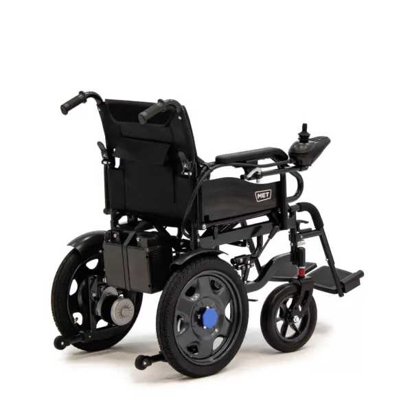 Кресло-коляска с электроприводом MET START 100, артикул 20701, ширина сиденья 44 см, колеса пневматические
