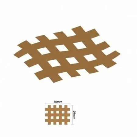 Кросс-тейп BBalance BBTape 2,8см*3,6см (тип В), 20 листов (Бежевый)