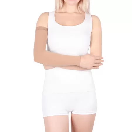 Рукав компрессионный IDEALISTA ID-401 2 класс компрессии цвет карамель, размер S, без коробки