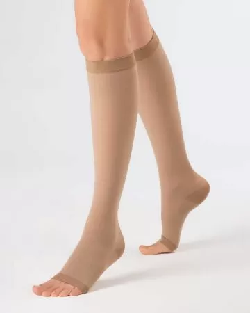 Гольфы компрессионные OFA BAMBERG Classic унисекс с открытым носком 1 класс компрессии цвет бежевый 