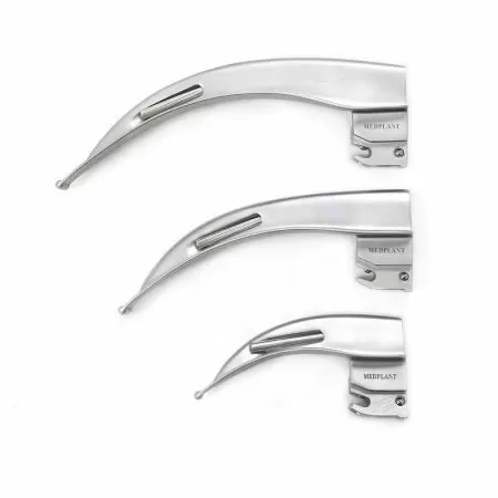 Ларингоскоп волоконно-оптический для экстренной медицины МЕДПЛАНТ ЛЭМ-02/ВО детский, 4 клинка, артикул 1260