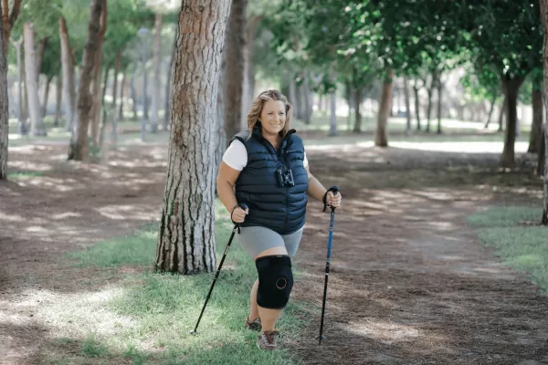 Бандаж на коленный сустав Orliman OPL480 с полицентрическими шарнирами, на полную ногу, черный 