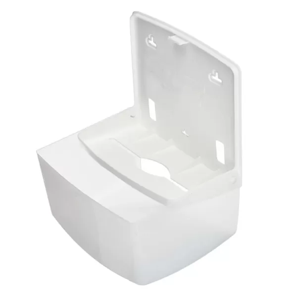 Диспенсер для листовых полотенец R1318TW пластиковый белый, лист V-сложения