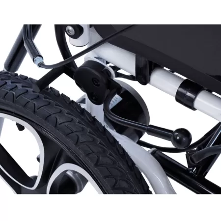 Кресло-коляска с электроприводом MET COMFORT 85 складная, с регулировкой угла наклона спинки и подножек