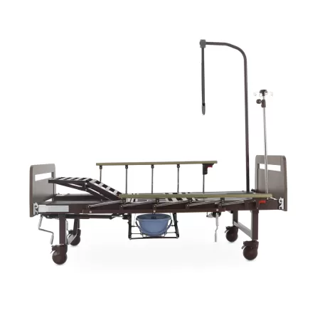 Кровать механическая MED-MOS YG-5 ЛДСП венге с туалетом и функцией переворота