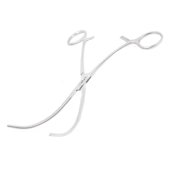 Зажим сосудистый периферический по Де Беки ПТО Медтехника, изогнутый по радиусу, 190 мм 