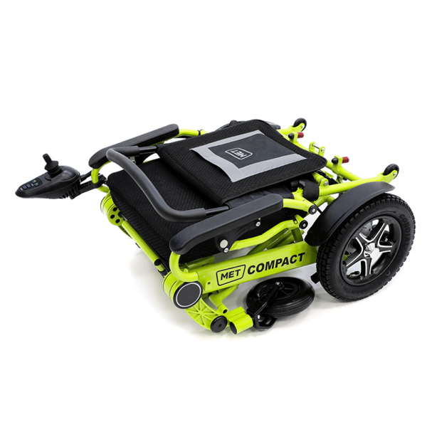 Кресло-коляска с электроприводом MET Compact 35 складная, с алюминиевой рамой