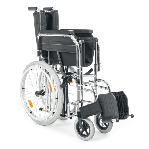 Кресло-коляска МЕТ TRANSIT 150 для узких проходов, ширина сиденья 43 см, колеса пневматические