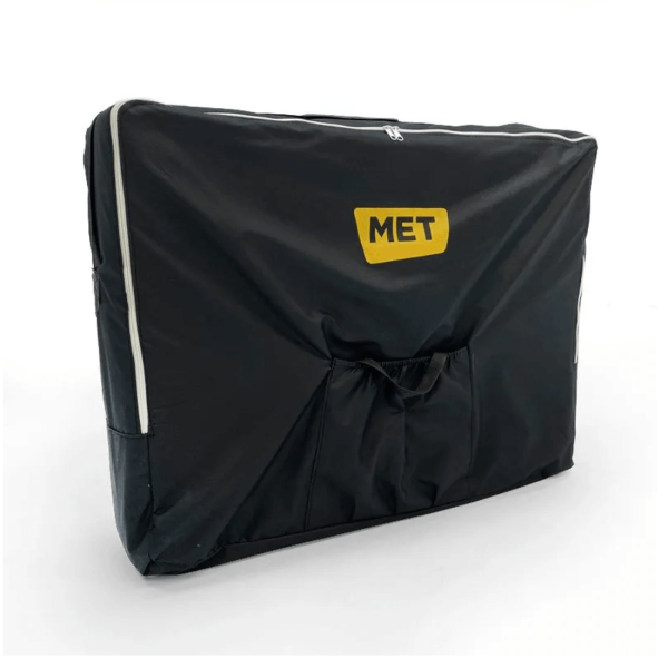 Стол массажный MET Comfort A2, артикул 18459, 2-х секционный складной алюминиевый суперлегкий, синий