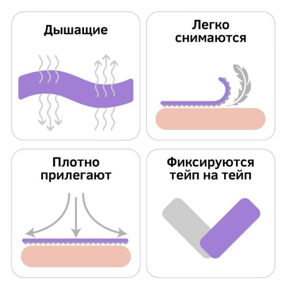 Кинезио тейп для лица BBalance Super Soft 5см*5м хлопок 