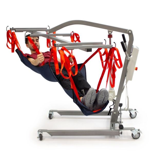 Подъемник с электроприводом для перемещения больных в положении лежа MET LU-210, подвес-гамак в комплекте